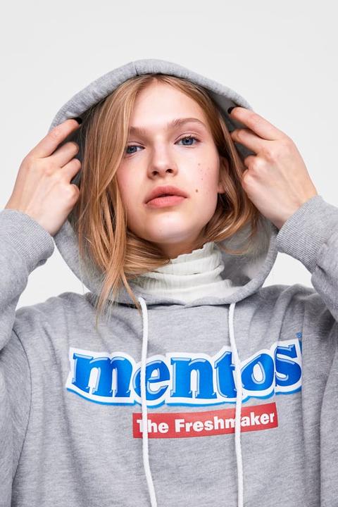 Mentos® Hoodie from Zara on 21 Buttons