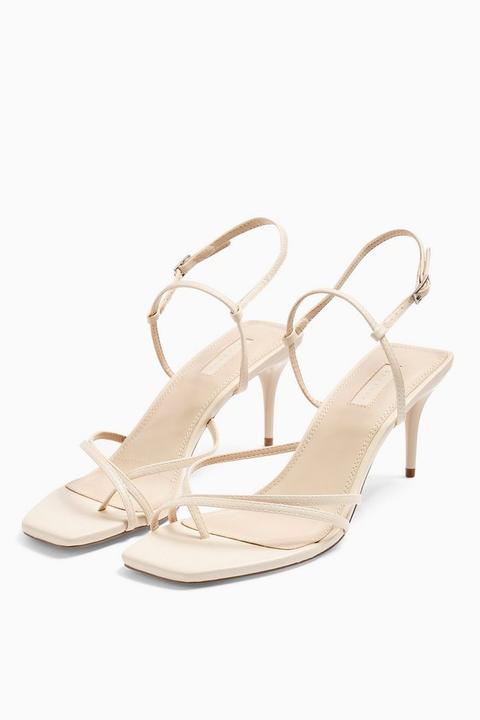 Michael Kors Sandals Imani Strappy In Cream Color Leather - ShopStyle