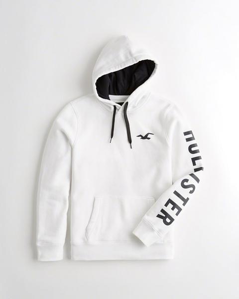 Chicos Sudadera Con Capucha Y Logo Estampado