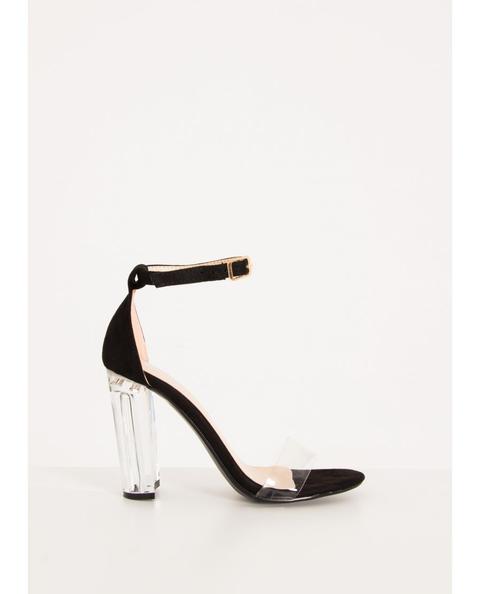 Zapatos Tacon Transparente+colores