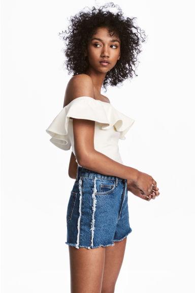 Top Off-shoulder Con Volante