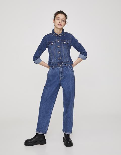 Cazadora Denim Ajustada Básica