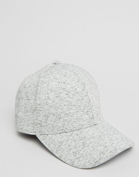 Asos - Cappellino In Jersey Grigio Mélange - Grigio