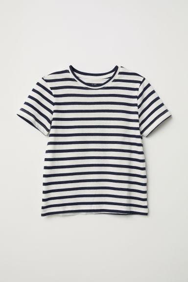 H & M - T-shirt A Righe - Blu