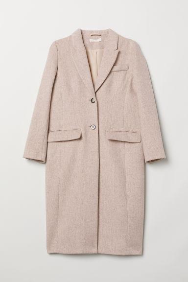 H & M - Cappotto In Misto Lana - Beige