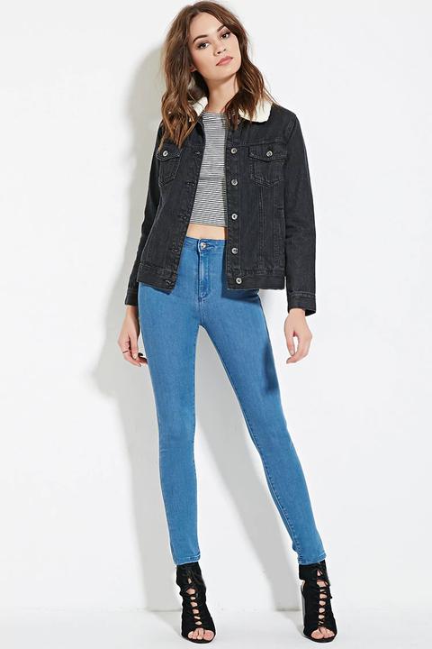 Jeans Skinny A Vita Alta