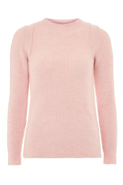 Womens Pink Super Soft Crew Neck Jumper - Pink, Pink