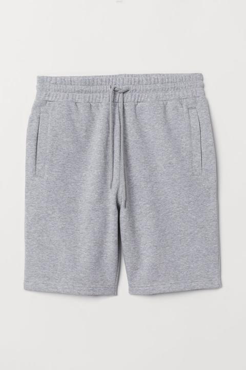 grey sweatshirt shorts