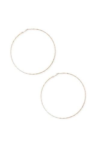 Forever 21 Oversized Hoop Earrings Rose Gold