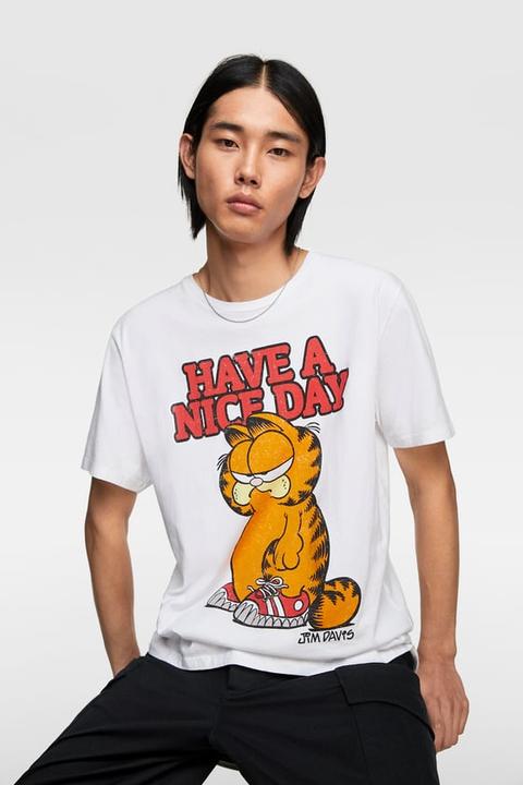 Garfield ©paws Inc T-shirt from Zara on 
