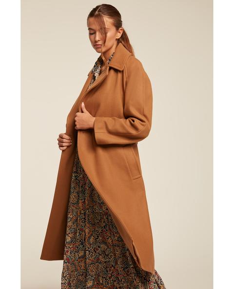 Manteau Long Ceinturé