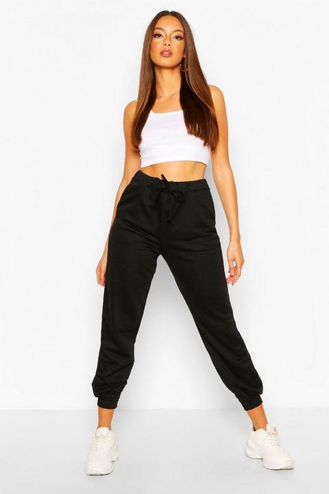 Womens Basic Pastel Loopback Jogger - Black - 12, Black