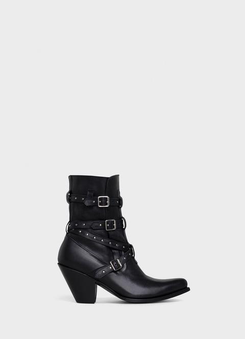 Celine Berlin Boot In Shiny Calfskin