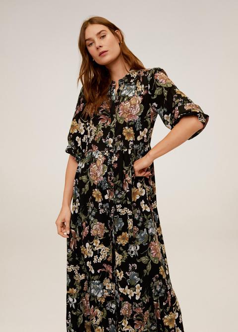 Vestido Estampado Midi