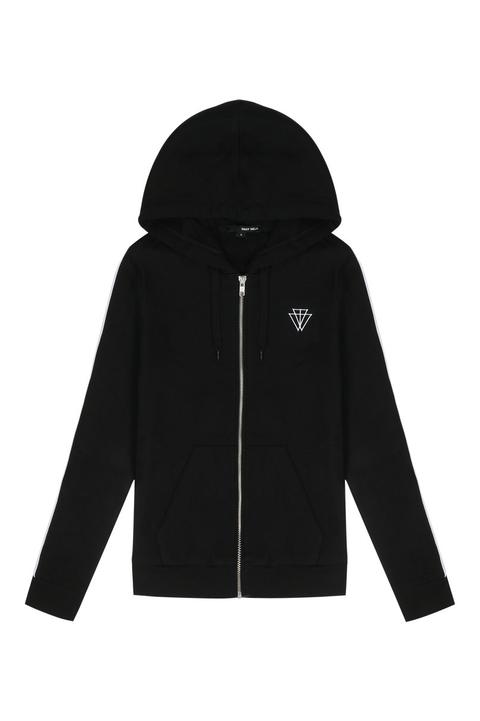 Felpa Full Zip Nera