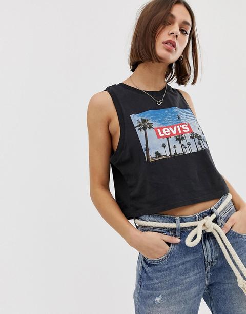 Levi's - Canotta Corta Con Foto - Nero