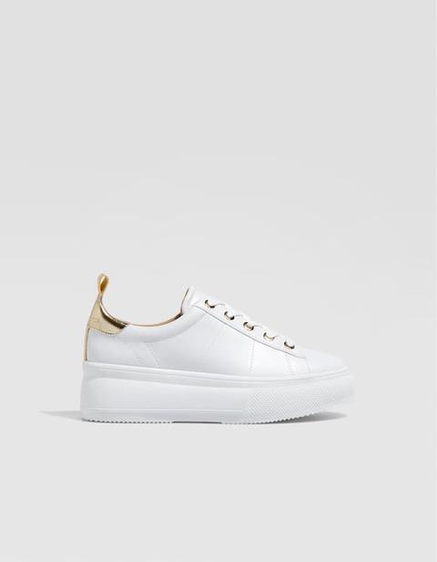 Sneakers Bianche Piattaforma Bianco