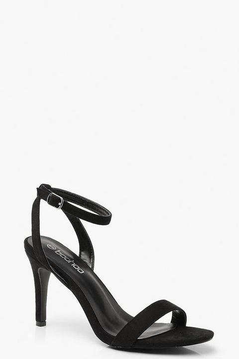 Womens Low Heel Basic 2 Parts - Black - 5, Black