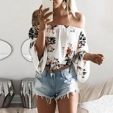 Alina Floral Off Shoulder Top