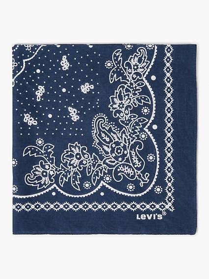 Bandana De Cachemira Azul / Navy Blue