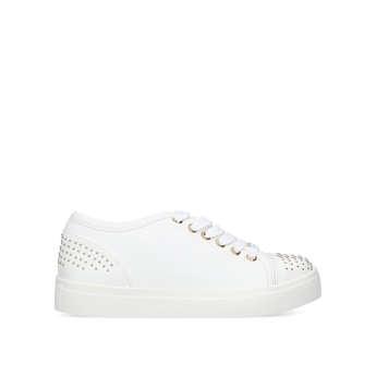 white carvela trainers