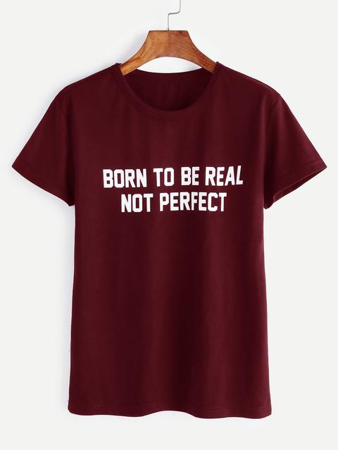 T-shirt Con Stampa Di Slogan