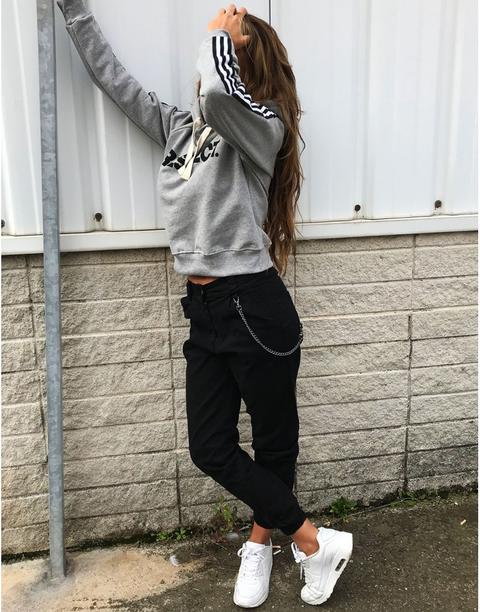 Sudadera Con Capucha Respect Corta Gris