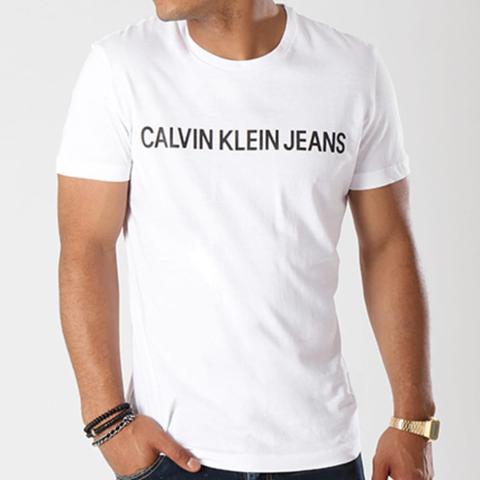 Tee Shirt Basic Institutional Logo 7855 Blanc