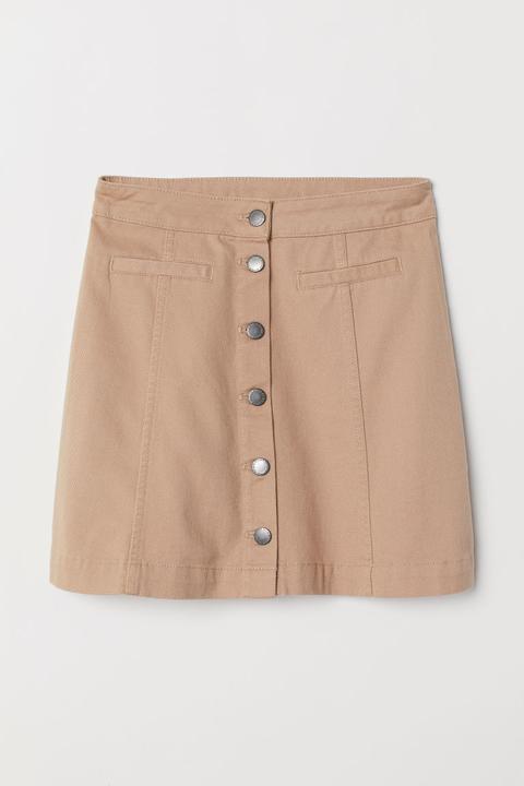 H & M - Gonna Svasata - Beige