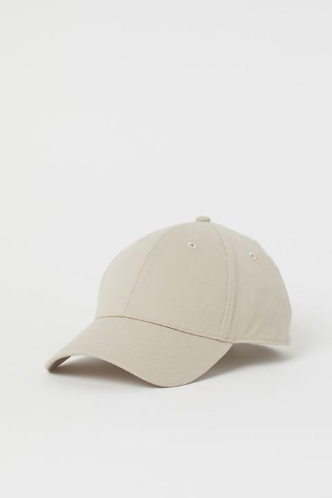 Cotton Twill Cap - Beige