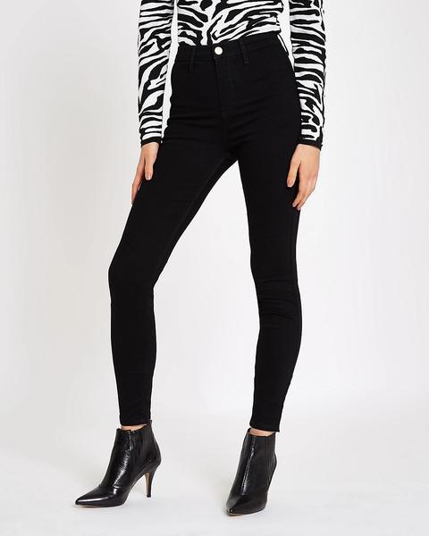 Black High Waisted Skinny Jeans