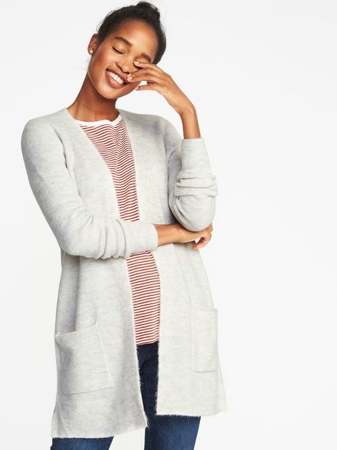 old navy open front longline sweater