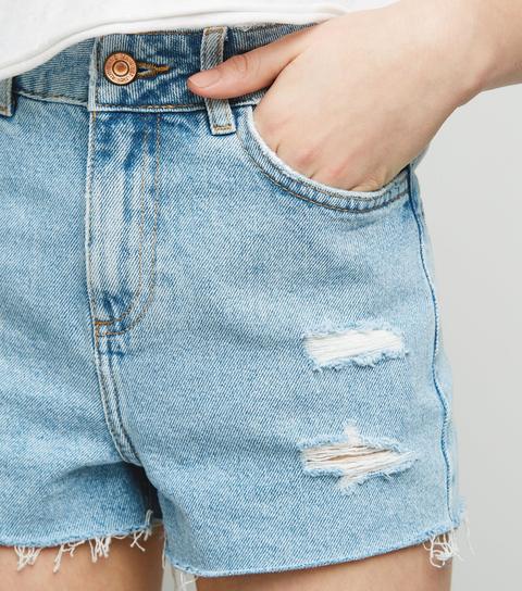 girls ripped jean shorts