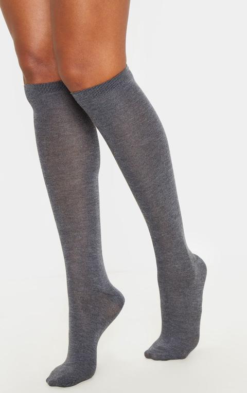 Grey Over The Knee Socks Three Pack