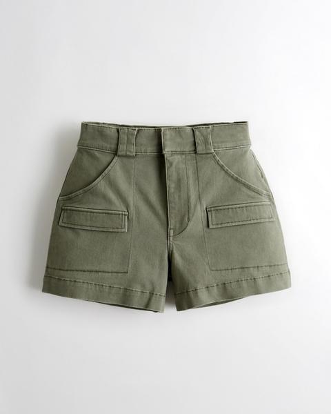 Chicas Shorts Mom De Sarga De Tiro Muy Alto Y Elasticidad Clásica De 3"