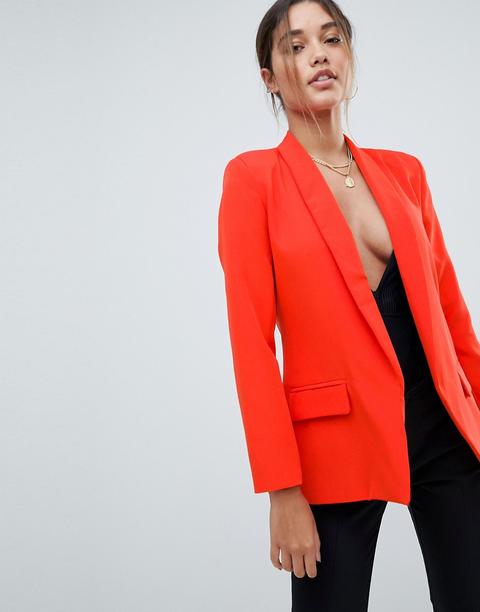 Missguided - Taillierter Blazer - Rot