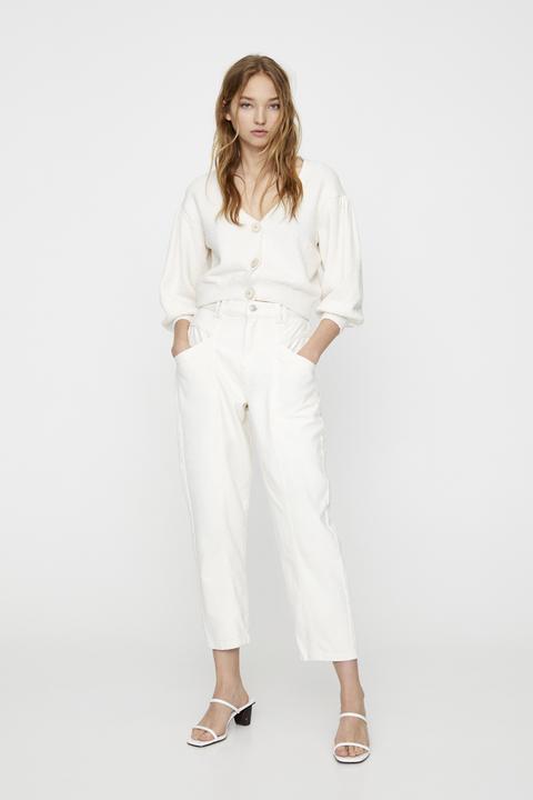 Jeans Slouchy Blancos