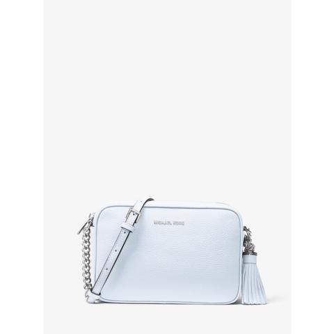 Mk Ginny Leather Crossbody Bag - Soft Sky - Michael Kors