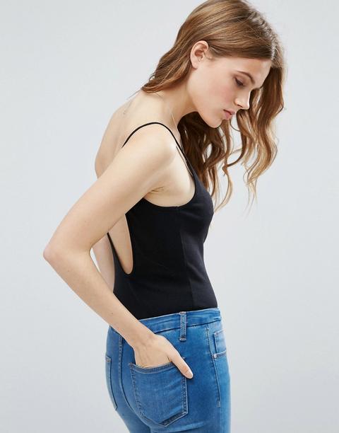 Body De Tirantes Con Espalda Redondeada De Asos