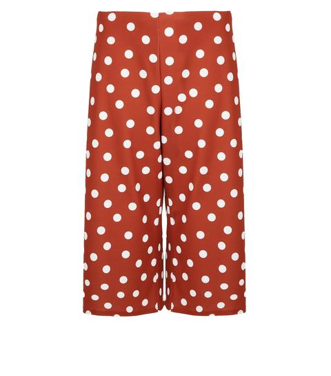 Curves Rust Spot Print Culottes New Look