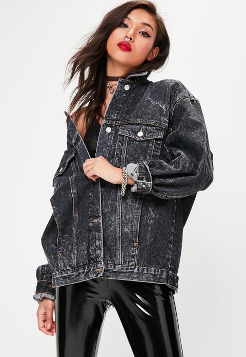 Black Oversized Denim Jacket