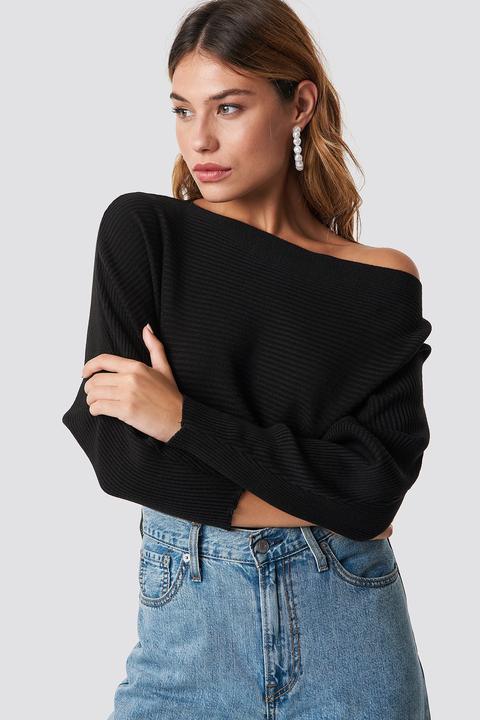 Off Shoulder Knitted Jumper