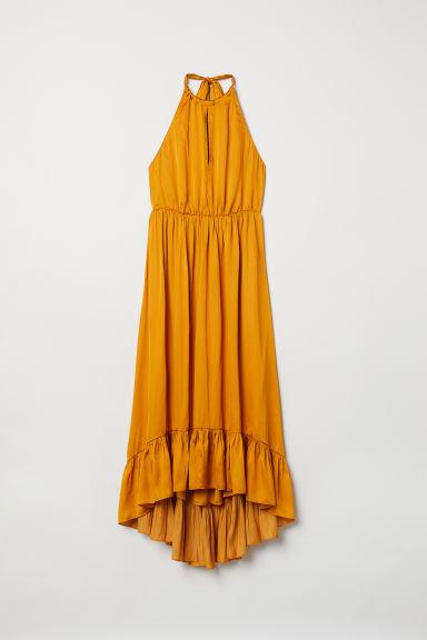 H & M - Vestido Halter - Amarillo