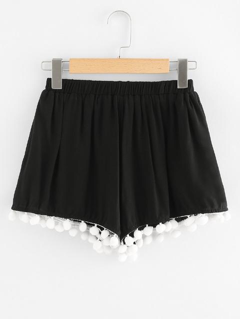 Shorts Pom Pom Hem