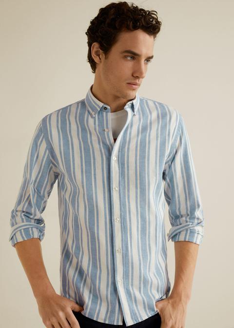 Camisa Regular Fit Algodón Lino