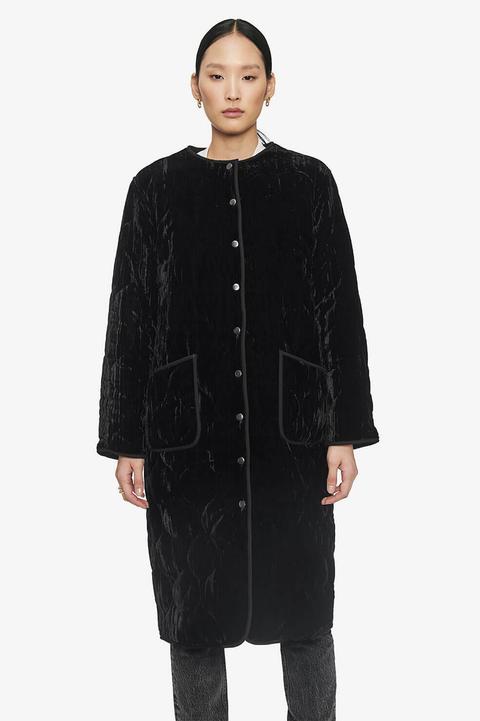 Elsa Velvet Jacket In Black from Anine Bing on 21 Buttons