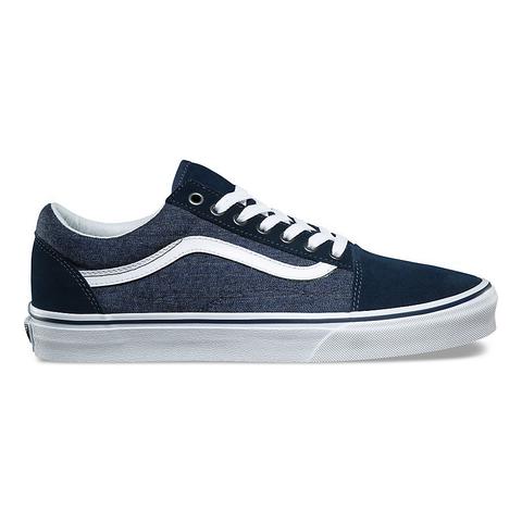 Vans Scarpe Old Skool In Pelle Scamosciata (dress Blues) Uomo Blu