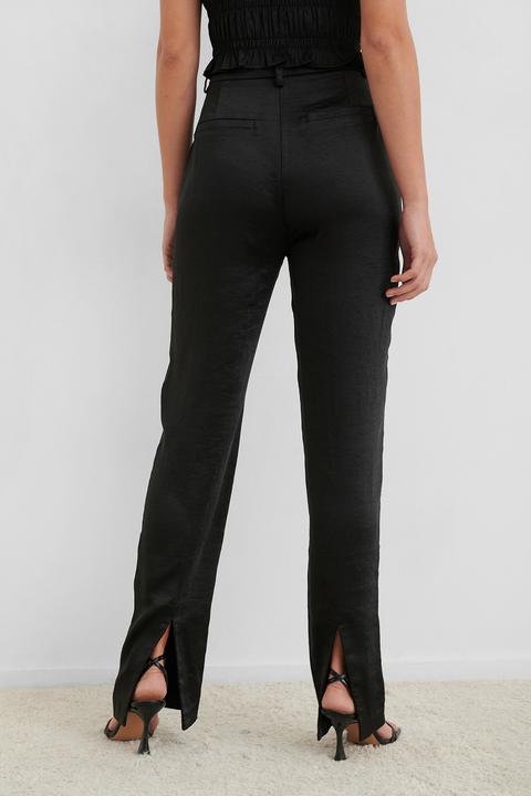 Split Back Straight Pants