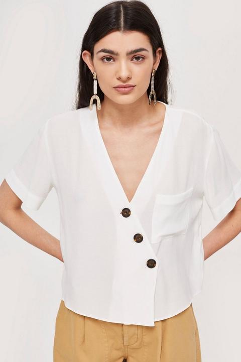 Petite Asymmetric Blouse