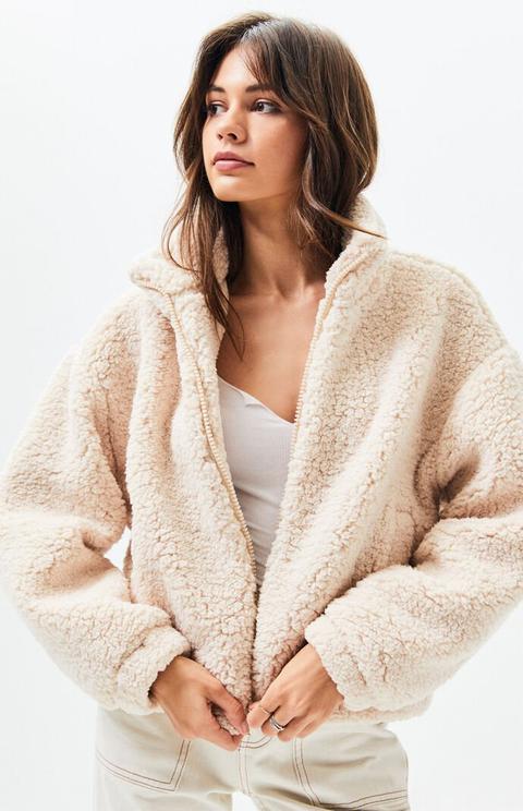 pacsun teddy coat